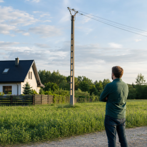 Odszkodowanie za słup energetyczny na działce